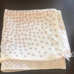 Dior silk scarf lavender multi pattern